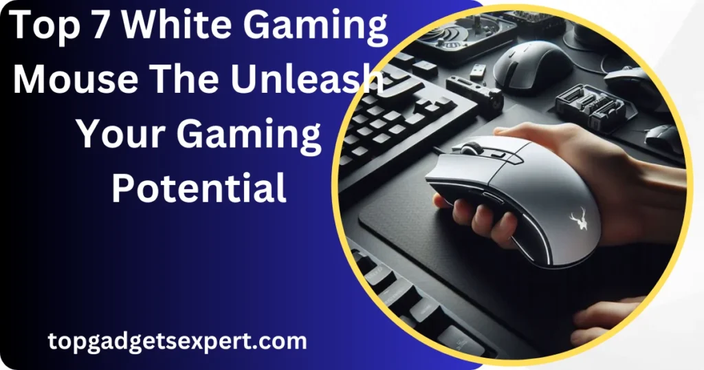White mouse for gaming 
